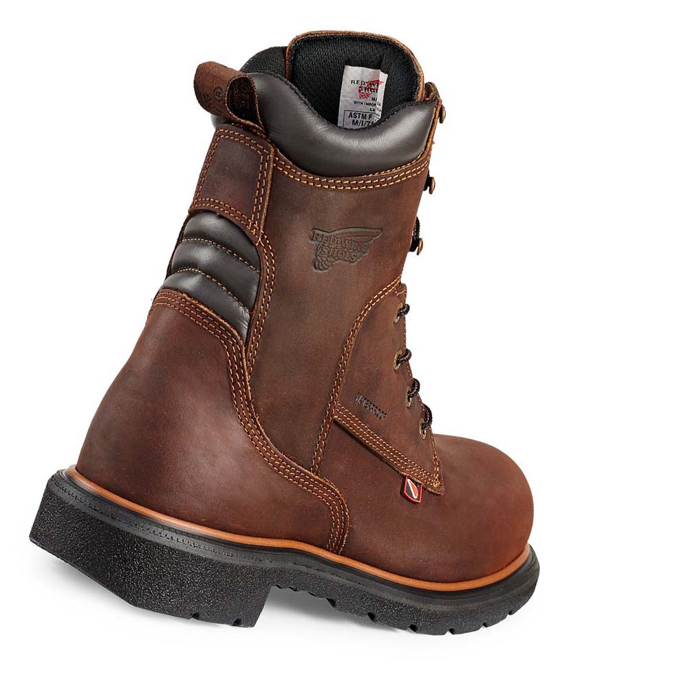 Red Wing DynaForce® 8-inch Safety Toe Men's Waterproof Boots Coffee | ZA 369ILH